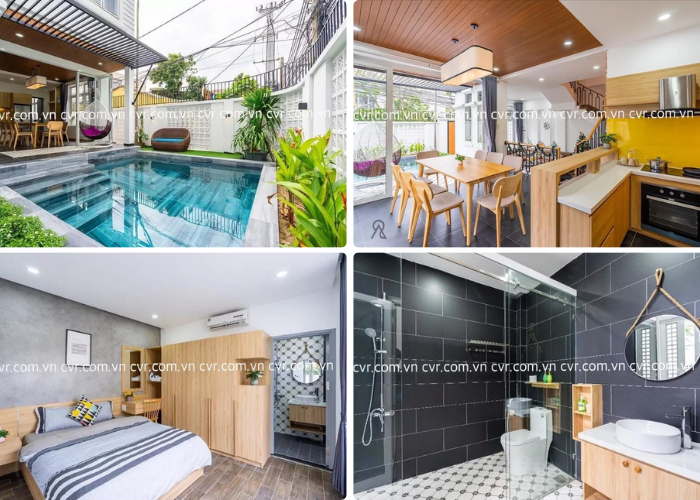 FOUR BEDROOM VILLA FOR RENT IN MY AN AREA, NGU HANH SON DISTRICT